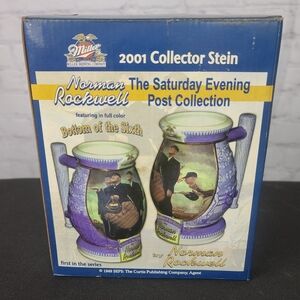 Miller Brewing Company  2001 Collector Stein Norman Rockwell Bottom of t…